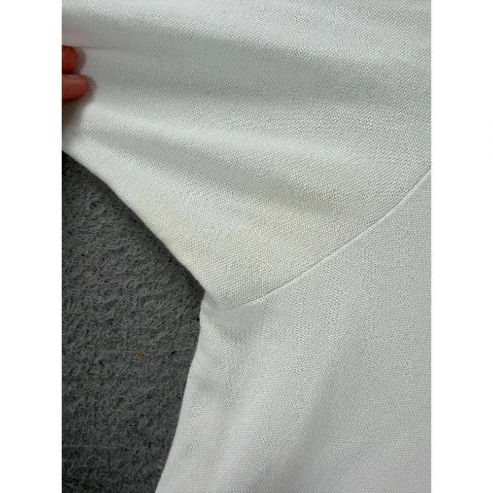 Vintage Polo Ralph Lauren Polo Shirt Men XL White Golf‎ Crest Logo Made In USA